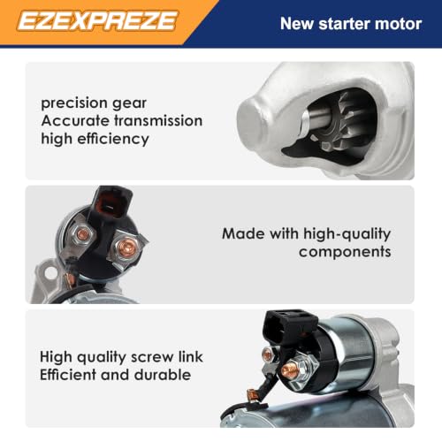 Image of Ezexpreze 16037 Starter for Kia Optima 2016-2018, Sportage 2017-2022 & Hyundai Elantra N /Kona 2022-2023, Tucson, Veloster N, 2.0L 2.4L