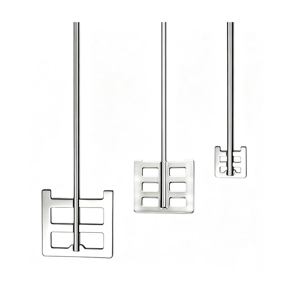 1 Pezzo Lama Agitatrice Quadrata ad Ancora con Asta, Acciaio Inox 304