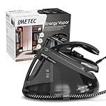Imetec Energy Vapor, Ferro da Stiro con Generatore di Vapore, 6.5 BAR Pump, Colpo Vapore 400 g, 2400 W, Piastra Fluid Ceramic, Bloccaferro, Autospegnimento, Dispositivo di Pulizia, Tecnologia ECO