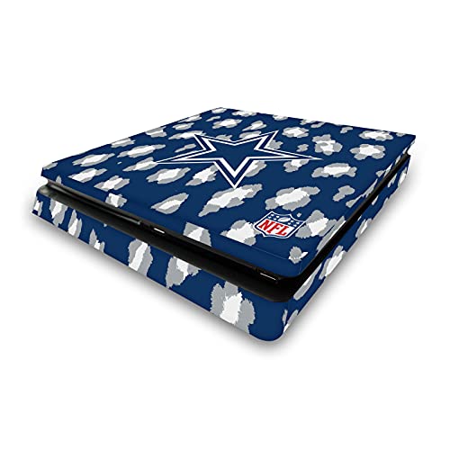 Skin Vinyle PS4 Slim NFL Dallas Cowboys avec ajustement précis et imprimé léopard