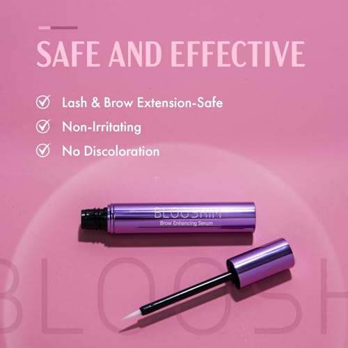 Blooskim Eyebrow Growth Serum for Women & Men – Natural Brow Enhancing Serum to Grow Thicker, Fuller Brows Fast – Nourishing Eyebrow Hair Growth
