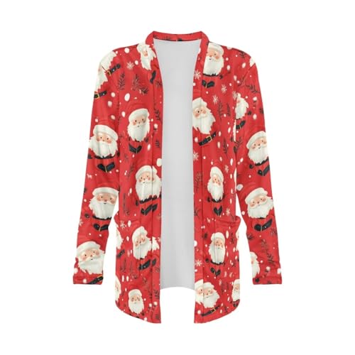 Image of Women's Open Front Cardigan Long Sleeve Loose Sweater Lightweight Soft Cardigan Jackets