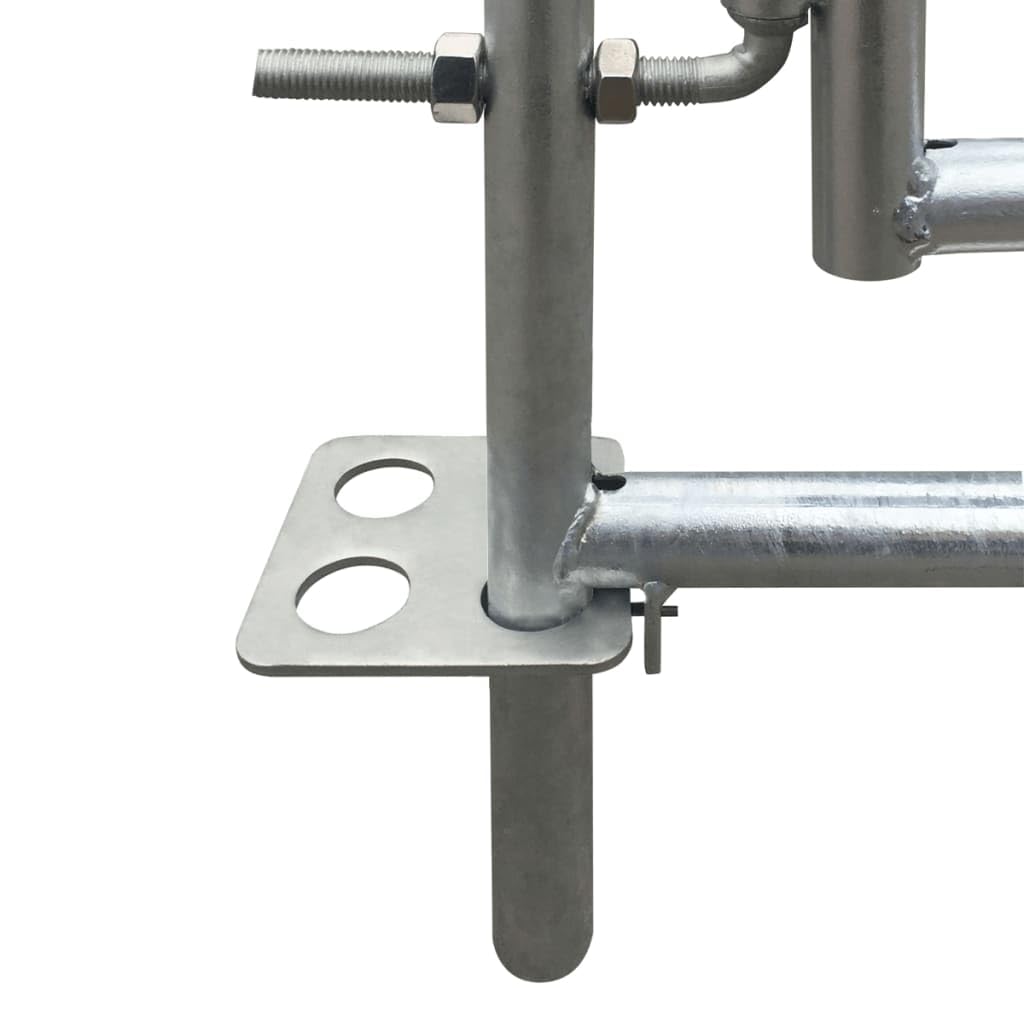 vidaXL Redil de 4 Paneles de Acero Galvanizado 137x137x92 cm Cerca de Ganado