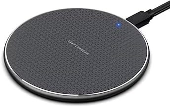 9W Fast Wireless Charger Pad for iPhone 14/13/12/11, Galaxy S23/S22/S21, Short Circuit Protection Wireless Phone Charger, Compatible with Phones & Accessories - (Black)