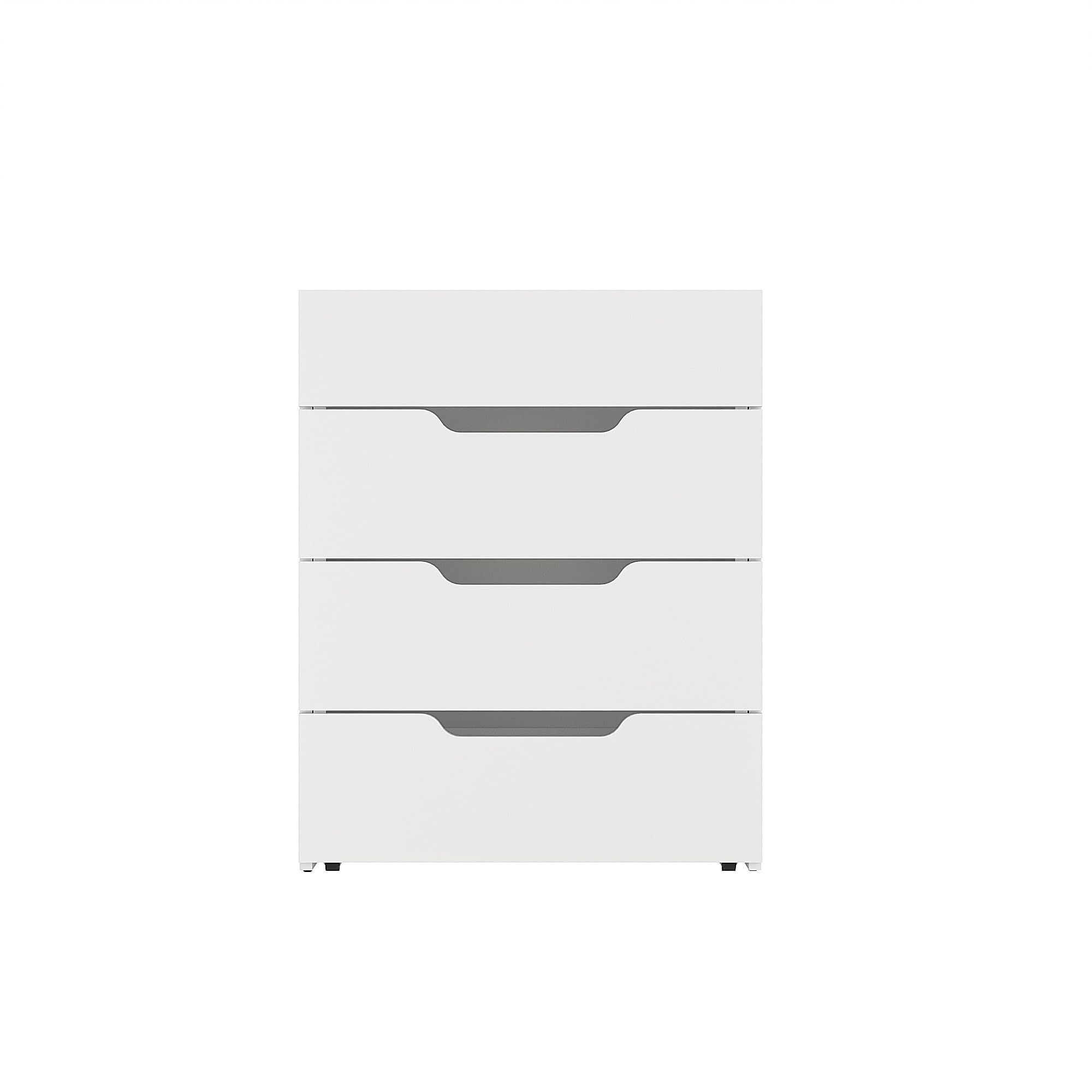 Komto Bureau Pliable Blanc avec 3 Tiroirs – Table Informatique PC, Meuble de Travail Gain de Place pour Petit Espace | FOLDY 128 x 60 x 75 cm