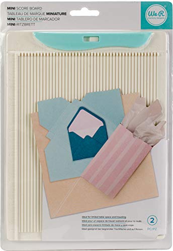 We R Memory Keepers Mini Score Board, Cuts Small Scrapbook Pages, Small Embellishments, Sturdy Locking, Precise Blades, With Storage Compartment, Scrapbooking, Journaling, Card Making, Crafting