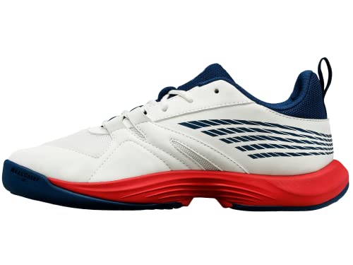K-Swiss Kid's Speed Trac Tennis Shoe, Blanc De Blanc/Blue Opal/Lollipop, 6.5 M #TOP24