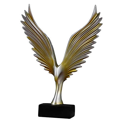Sculpture décoration d'aigle peinte à la main artisanat de prestige