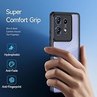 Tieeyivv Hülle für Motorola Moto Edge 50 Pro Handyhülle Cover Dünne [Anti-Fingerabdruck] Stoßfeste Schutzhülle gegen Fallschäden Handyhülle Kompatibel mit Moto Edge 50 Pro Case (Schwarz) – Ansicht 4