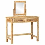 【Dimensions idéales】 Pensée pour la vie quotidienne, cette coiffeuse est à la fois compacte et pratique : ses dimensions de 100 x 40 x 120 cm sont idéales pour optimiser l’espace, maximisant son utilité. Vous disposez d’une surface suffisante pour vos essentiels sans encombrer, prouvant que style et praticité peuvent rimer, même dans des espaces restreints.