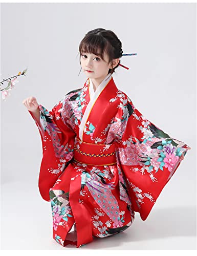 Disfraz completo kimono japonés para niñas miniatura 4