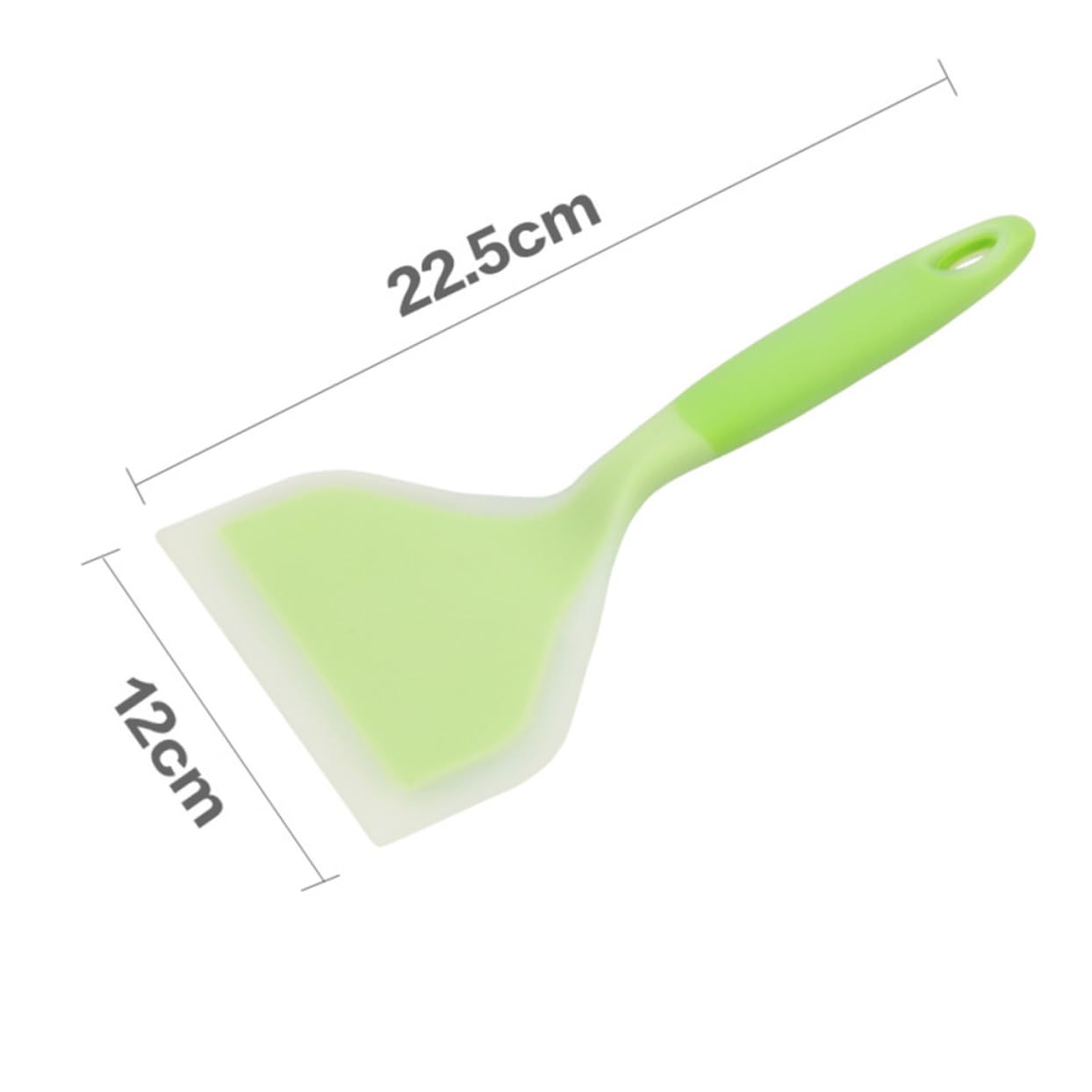 GRIRIW Non-stick Silicone Spatula for Frying Pans Heat Resistant Pan Turner Dishwasher Safe