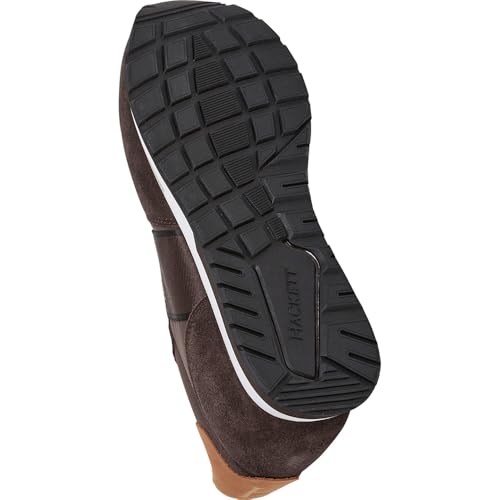 Hackett London Para Hombre. HMS200033 Zapatillas Keston Heritage MarróN (41), Plano, Cordones, Casual - 2