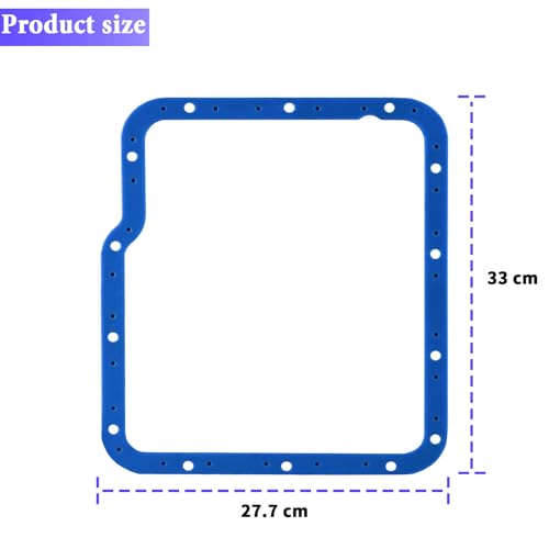 Image of 93100 Transmission Oil Pan Gaske for Powerglide | High Durometer Vulcanized Rubber Molded Over Steel Trans Gasket, No Sealant Needed