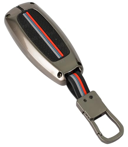 Image of Coll of Fest Premium Metal Silicon Key Cover Compatible with Maruti Suzuki Ignis | S Cross | Baleno | Ciaz | Vitara Brezza | Swift 2 Button Key Glow in the Dark