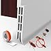 POPYS Tira de Sellado - Burlete Puerta Entrada - Burlete puerta en 2 tamaños y colores - Tira autoadhesiva aislante acustico - Contra Luz, aire, ruido, insectos (5 x 100CM, Blanco)