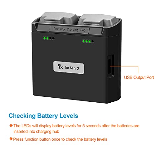 Anbee Mini 2 Se Drone Battery Charger, Multifunction Intelligent Usb Charger, Portable 2-Way Fast Charging Hub Compatible With Dji Mini 2 Se/Mini 2 Rc Quadcopter #TOP1