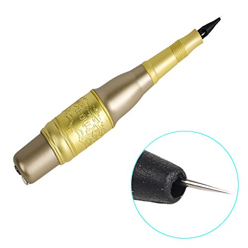 VideoPUP Tattoo Pen Make up Kit, Makeup Eyebrow Tattoo Pen Machine Kit Cosmetic with Needles Tips Power Supply Kx-104