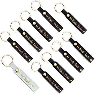 LADY&HOME 10pcs Bachelorette Hen do Party Gifts Keychains Bridesmaid Proposal Gifts Keyring for bridal shower