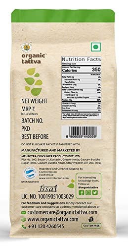 Organic Tattva (Urad Dal) Black Gram Whole Lentils, 500G Certified By Usda #TOP4