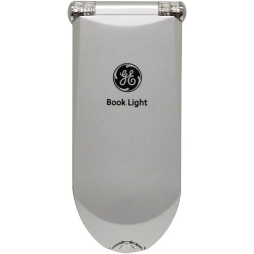 GE Book Light, Clip-On LED, Battery Operated, Silver 17205