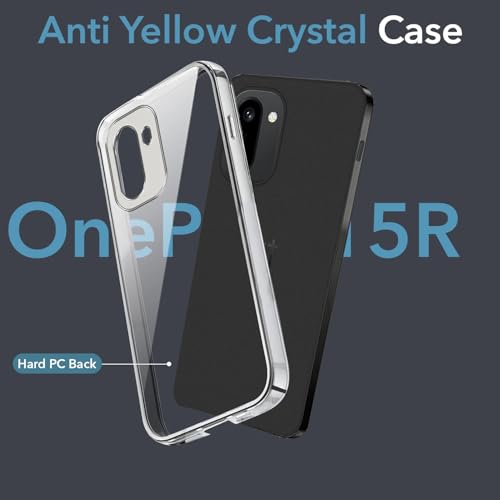 Image of DIZORO Compatible with Oneplus 15r 5G Back Cover Case Clear,[ Anti Yellow ][Military Grade Protection] Hard PC Back Cover Transparent