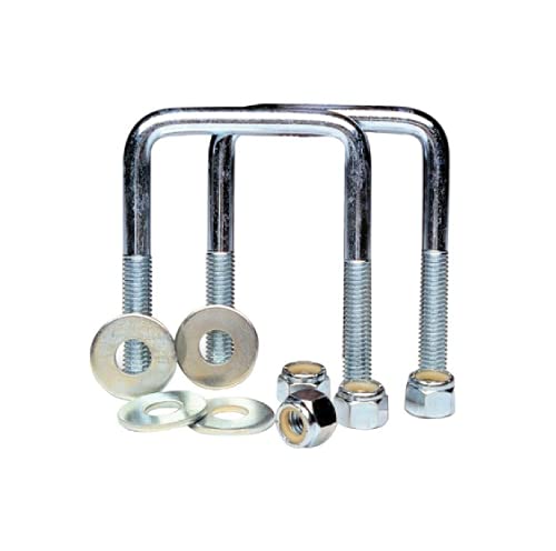 Tie Down Engineering 86830 U-Bolt Square Pair Zinc Plated 3 8-16  X 3-1 8  X 4 X 1-3 4 