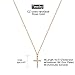 Tewiky Dainty Cross Necklace for Women, Simple Cute Tiny Cross Pendant Choker Necklaces Jewelry Confirmation Gifts