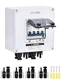 DIHOOL Miniature Circuit Breaker Box with 30 amp Disconnect Switch IP66 2 in 2 Out