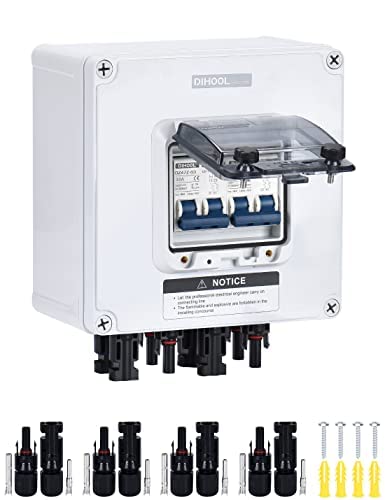 Dihool Miniature Circuit Breaker Box With 30 Amp Disconnect Switch Ip66 2 In 2 Out #TOP13