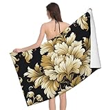 Matériaux : nos serviettes de bain à motif damassé sont fabriquées à partir de tissu en microfibre. Elles sont respirantes, moelleuses et douces sur la peau, parfaites pour vous envelopper dans un confort doux après un bain.