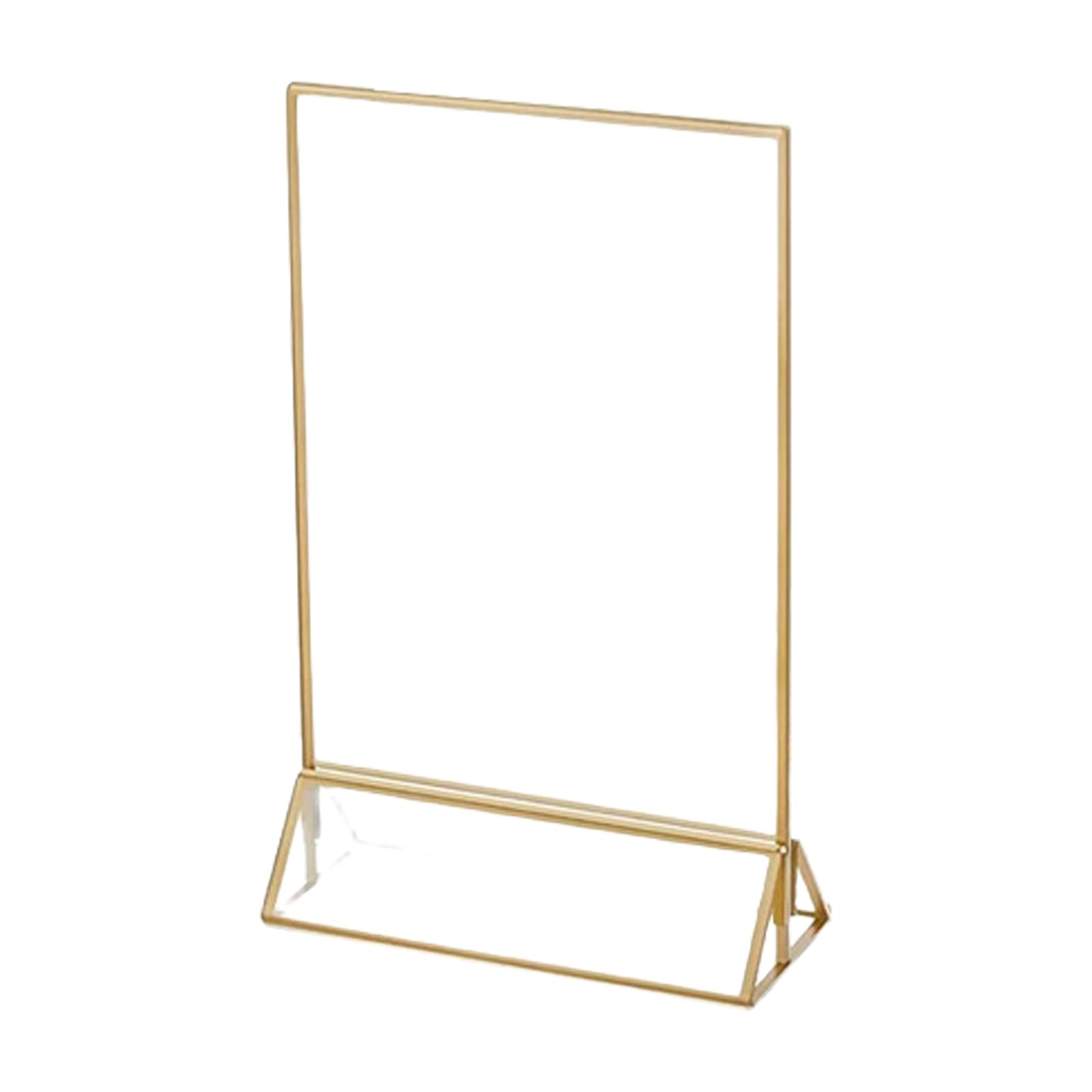 Poster Stand Clear Acrylic Sign Holder T Shape Acrylic Display Stand for Poster Store Restaurant Hotel Certificate Display Frame