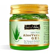 INDUS VALLEY Bio Organic Pure Multipurpose Aloe Vera Gel With Green Tea Extract For Face, Body & ...