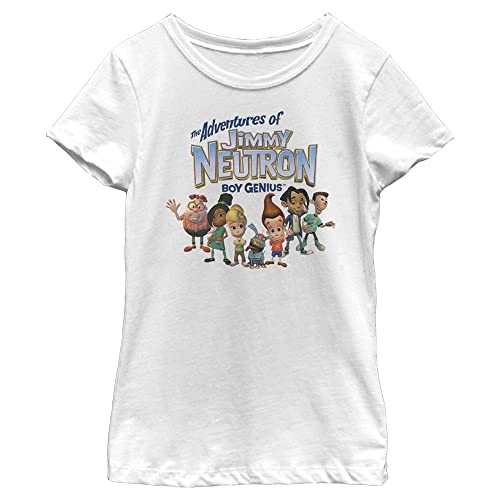 T-shirt Jimmy Neutron pour fille en coton col rond Nickelodeon