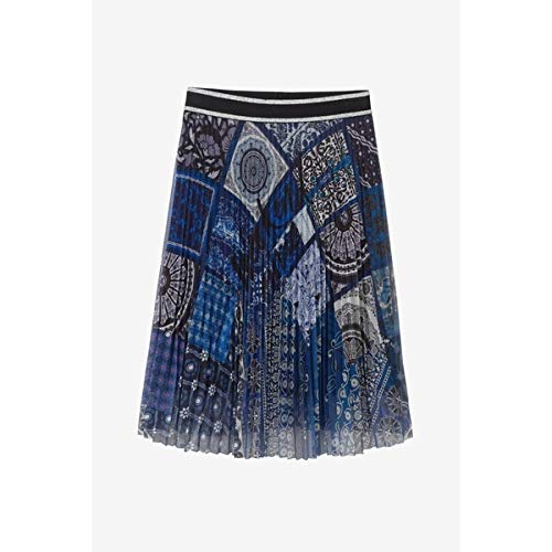 デシグアル フレアスカート パッチワーク柄 AMANDA