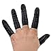 OYWOBET 100 Pcs 65x25mm Black Finger Gloves Disposable, Fingers Protectors, Finger Cots for Beauty, Manicure, Massage, Industrial Use