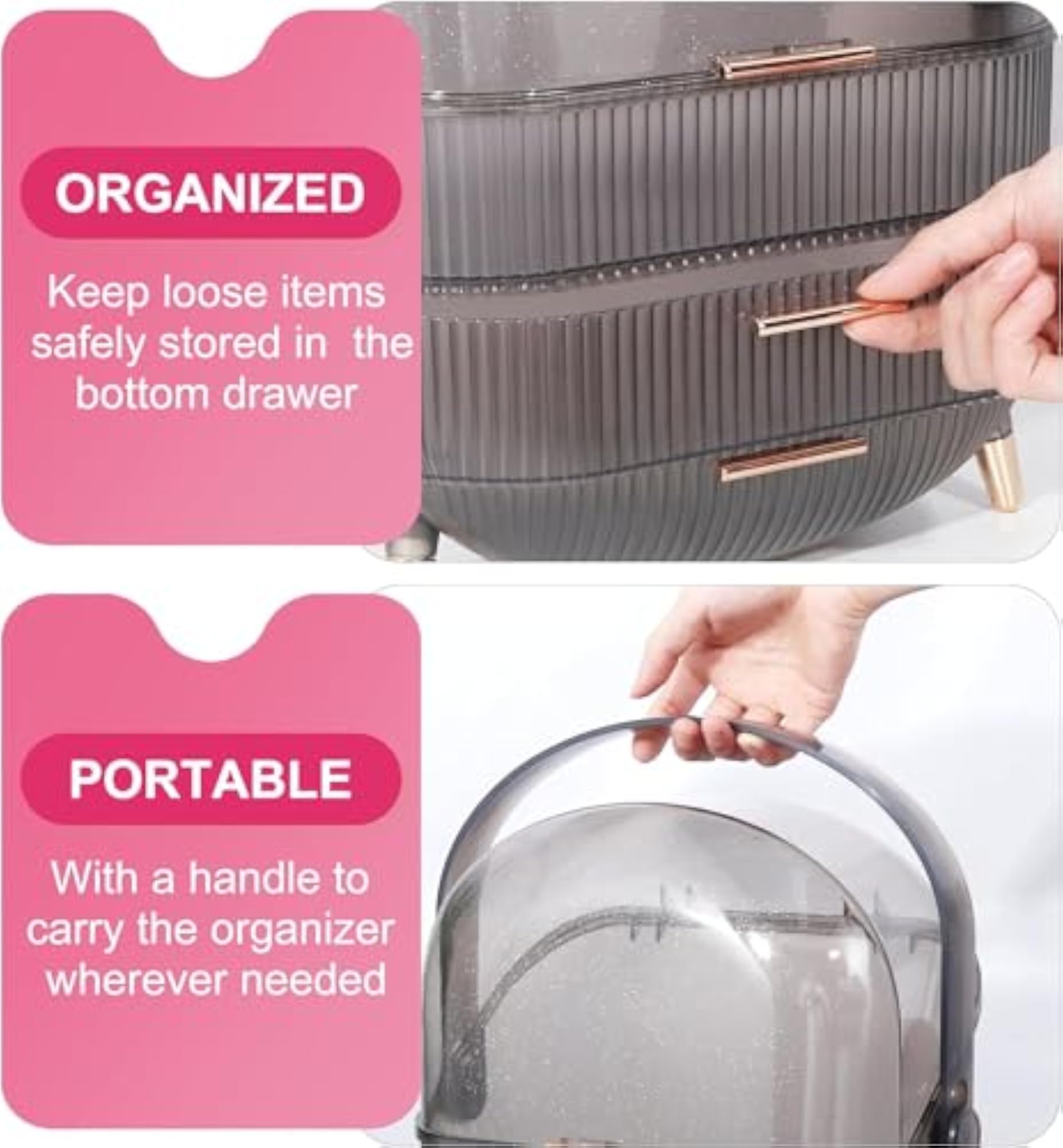 Multi-Function Makeup Case with Drawers