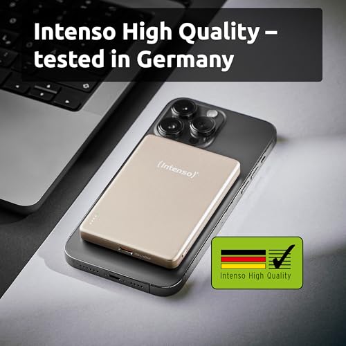 Intenso MW5000 Magnetic Power Bank 5000 Mah – Magsafe Compatible. 15W - 7