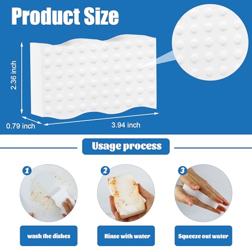 Kickleen Magic Eraser Melamine Sponges, 20-pack, 2X Density — view 2