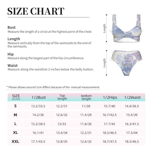 Maillot de bain deux pièces push-up Flower Shadow | Bikini croisé réglable