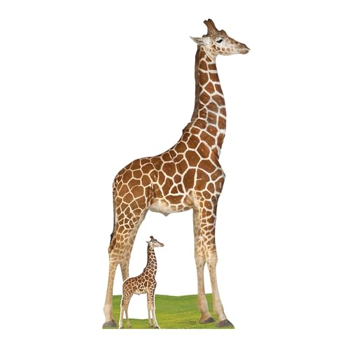 Girafe découpée en carton déco géante sans fixation murale - 2
