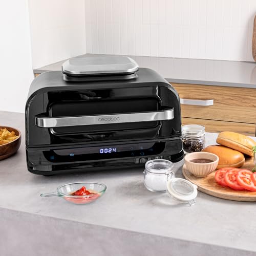 Cecotec Friteuse à Air Grill sans Huile de 6 Cecofry FireDome 6000. 6 Modes de Cuisson et 4 Niveaux Grill Thermostat Réglable Comprend une Sonde de Température et des Accessoires - vue 3
