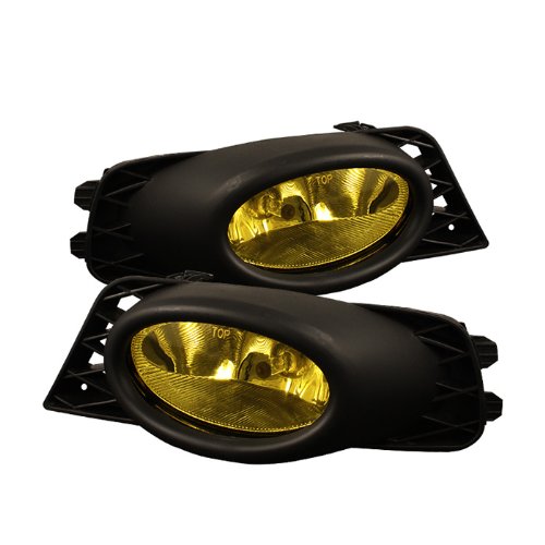 Carpart4U Fog Lights For Civic 4Dr Oem Style Yellow #TOP1