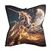 Unicorm Flames And Moon Silk Like Head Scarf for Women Bandana for Hair Wrapping Fashion Accessory Square Hair Scarves 18