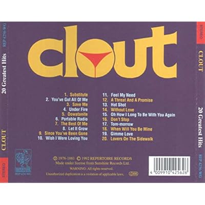 20 Greatest Hits: Substitue-Save Me-Under Fire-You've Got All Of Me