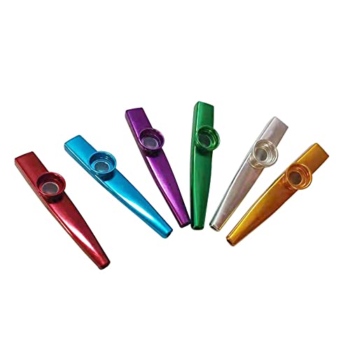 Yuwao Instrumentos Musicais De Metal Kazoos Liga De Alumínio Kazoo Para Crianças Mini Kazoo Com Memb