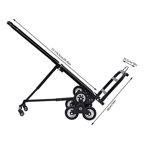 Carretilla escaladora portátil 330 lbs con 8 ruedas miniatura 3