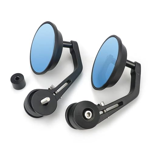 Motorrad Spiegel Blau Glas Runde Lenker Ende Rückansicht Seiten Spiegel Motorrad Zubehör Für Husqvarna Für Svartpilen 401 250 701