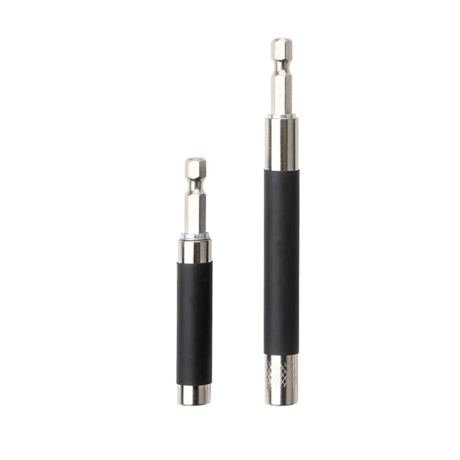 Portainserti da 6,35 mm, attacco esagonale, 80+120 cm, punta for viti, cercafori, punta magnetica, 2 pezzi