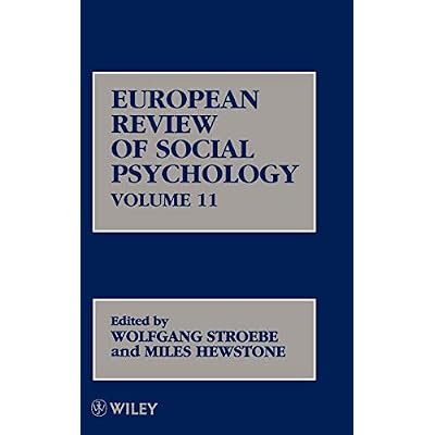 European Review of Social Psychology, Volume 11